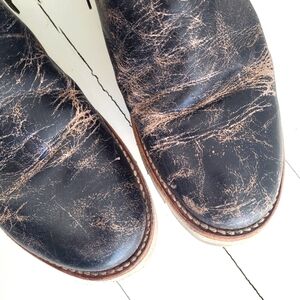 Bed|Stu Leather Boots – Artisan Distressed Finish